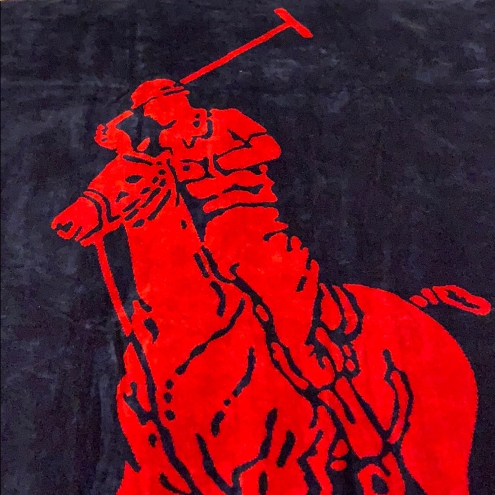 Ralph Lauren Double Sided (Blue & Red) Beach Towel
